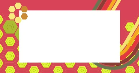 Retro Abstract 70s simple creative Backdrop on red Stock Footage 333083567