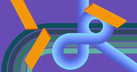Retro Abstract 70s simple creative Backdrop on purple video Stock Footage 336291629