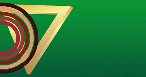 Retro Abstract 70s simple creative Backdrop on green video Stock Footage 337599504
