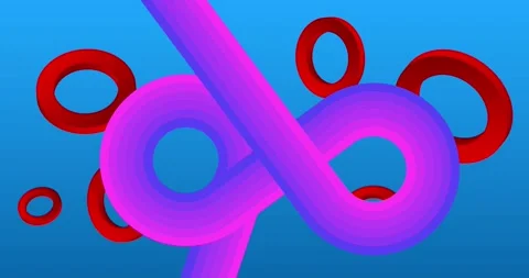 Retro Abstract 70s simple creative Backdrop on blue video Stock Footage 337914838