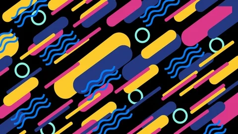Retro Abstract 80s 90s Background Animation Stock Footage 125116174