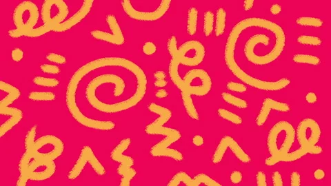 Retro abstract 90s style design background animation. Video stock 309883076