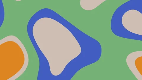 Retro abstract art pattern suitable for stationery, packaging, textiles. Green,  Stock Footage 325635051