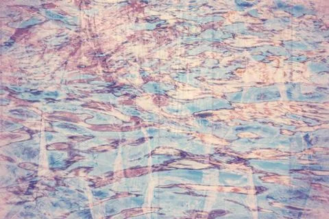 Retro abstract background made of reflections in water. Stock Illustration