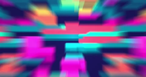 Retro abstract brick animation, loop background. Colorful pattern loop Video stock 279250706