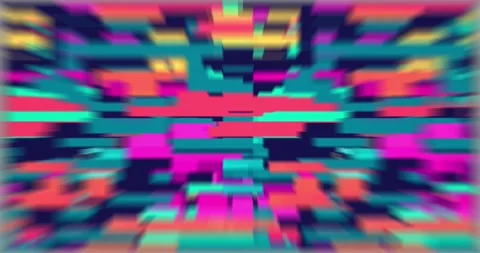 Retro abstract brick animation, loop background. Colorful pattern loop Video stock 279250864