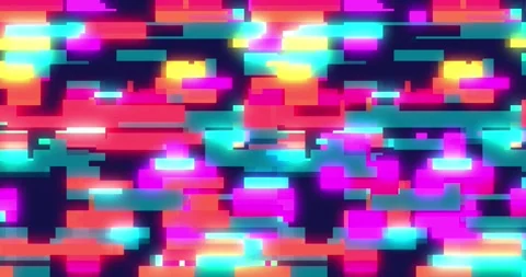 Retro abstract brick animation, loop background. Colorful pattern loop Video stock 279252563