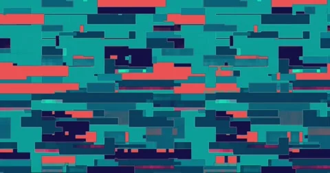 Retro abstract brick animation, loop background. Colorful pattern loop Video stock 279253209