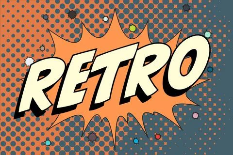 Retro Abstract cartoon frame vector background. retro sketch Stock Illustration