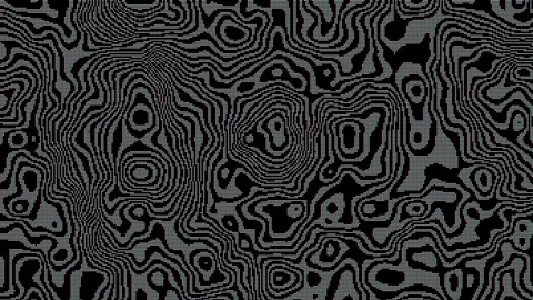 An Retro abstract design featuring a pixelated contour pattern Stock Footage 277391916