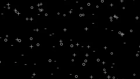 Retro abstract design pattern background with white cross and circles Stock Footage 266696389