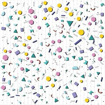 Retro abstract geometric background with grid line. Vector illustration for.. Stock Illustration