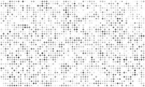 Retro abstract geometric design with halftone four-pointed stars texture Stock Illustration