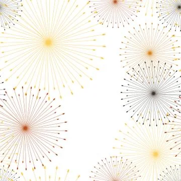 Retro abstract seamless pattern with dandelion seamless on white background.  Stock Illustration