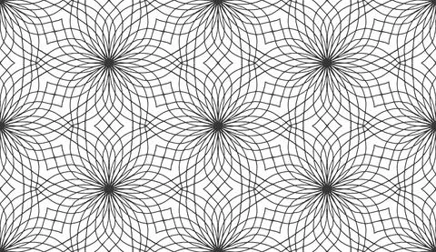 Retro abstract seamless vector pattern on white backdrop. Vector stripe pattern Stock Illustration