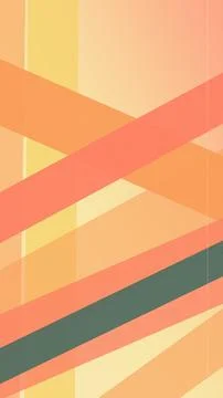 Retro abstract striped pattern with warm peach, coral, and soft green tones.. Stock Illustration