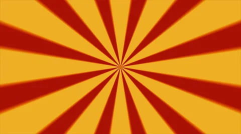 Retro Abstract Sunburst Background Loop Red Yellow Blur Stock Footage 45970832
