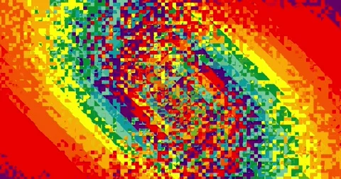 Retro abstract Wave rainbow animation, loop background. Seamless pattern loop.  Video stock 235451565