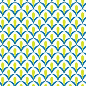 Retro abstract on white backdrop. Blue abstract background. Vector seamless p Stock Illustration