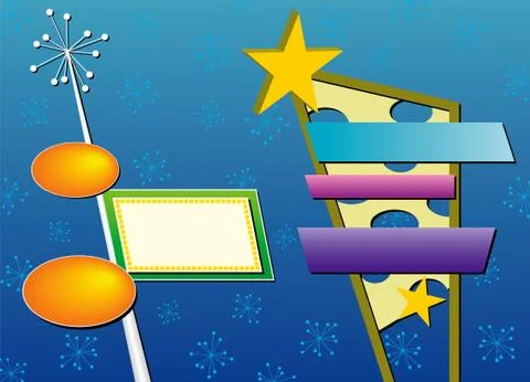 Retro advertising signs Stock Illustration