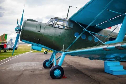 Retro airplane Foto stock