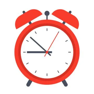 Retro alarm clock Stock Illustration