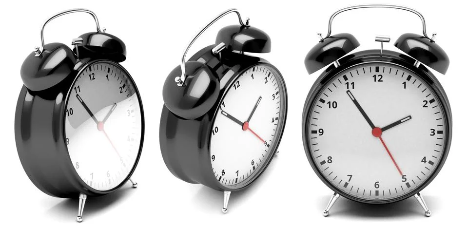 Retro alarm clock Stock Illustration