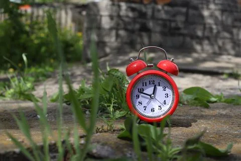 Retro alarm clock Foto stock