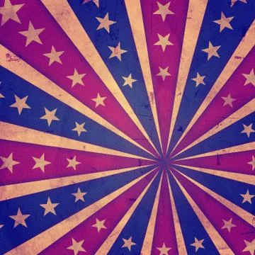 Retro american background. Stock Illustration