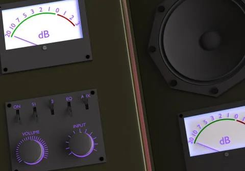 Retro amplifier Stock-Illustration
