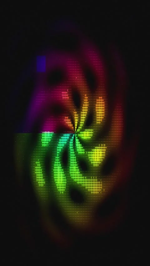 Retro Analog Distortion Portrait Stock Footage 331083916