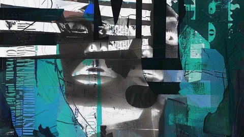 Retro Analog Grunge Texture Layer Stock Footage 300082067