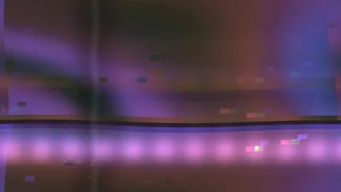 Retro Analog Signal Distortion Wide Stock Footage 331083853