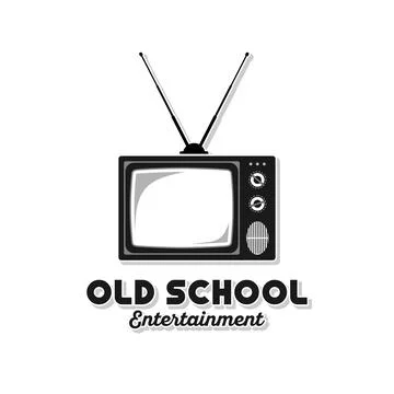 Retro Analog Television Stock Illustration
