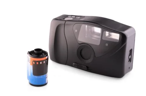 Retro analogue compact camera Stock Photos