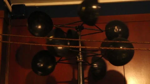 Retro Anemometer for Weather casting Stock Footage 95800659