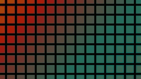 Retro animation of rainbow square pattern 스톡 동영상 143636324