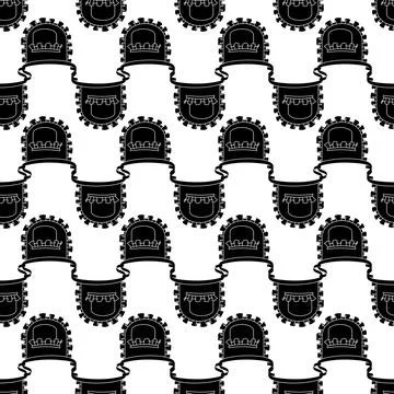 Retro apron pattern seamless vector Stock Illustration