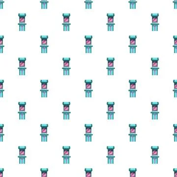 Retro arcade game cabinet flat pattern design イラスト素材
