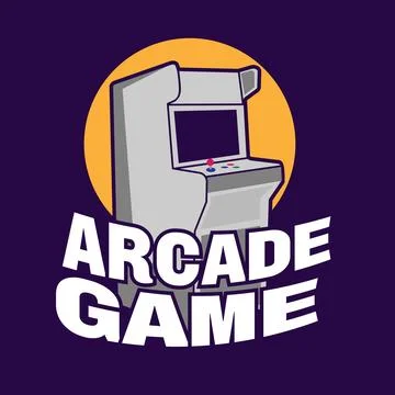 Retro arcade game console simple design Illustrazione stock