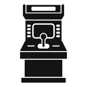 Retro arcade game machine offering entertainment and fun gameplay experience Stock Illustration