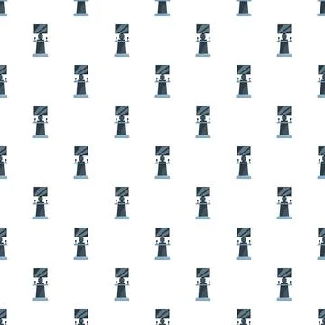 Retro arcade game machine seamless pattern background Stock Illustration