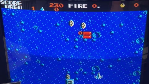 Retro arcade game set in space. Stock Footage 313292750