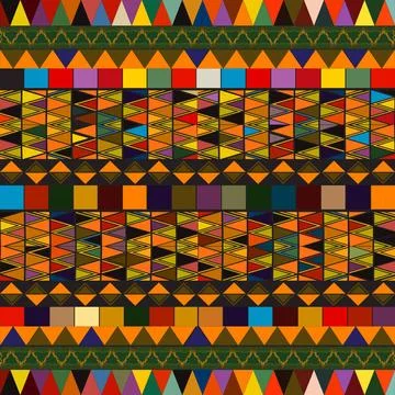 Retro art background Decorative pattern with geometric shapes, retro backg... Foto stock