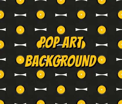 Retro audio plastic discs seamless pattern background. Vintage music disks Stock Illustration