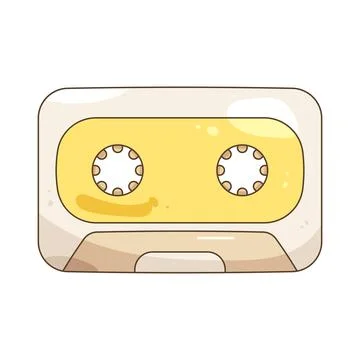 Retro audio tape イラスト素材