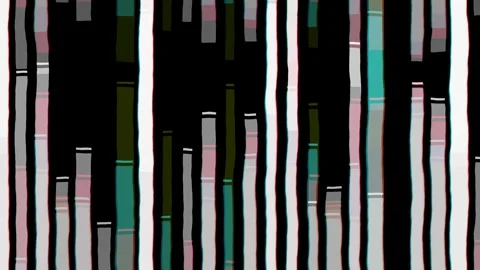 Retro Audio Visualizer Equalizer Lines Glitch Effect Видео 344639920
