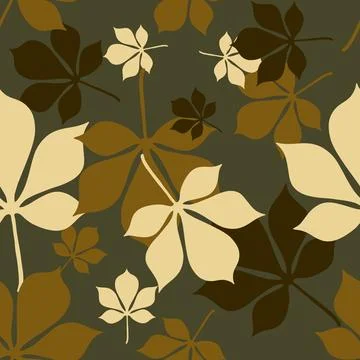 Retro autumn seamless chestnut pattern for wrapping paper and fabrics and l.. Ilustración de archivo