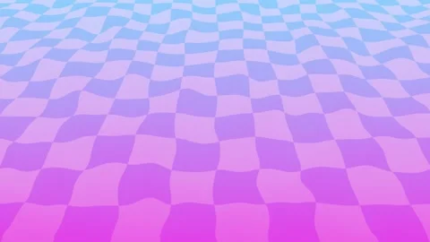 Retro background with black and white checkered floor, vaporwave aesthetics. Stock Footage 254882890