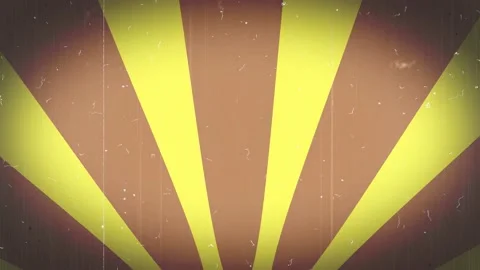 Retro background with brown, yellow sun rays Stock Footage 208455536
